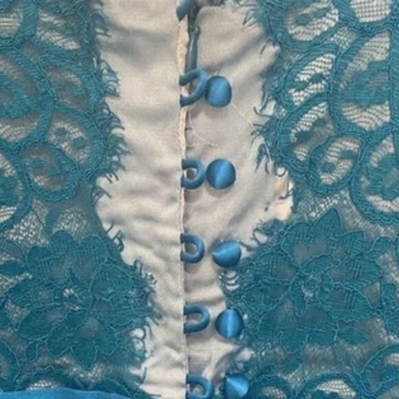 Catherine Deane Kelly Tulle and Lace Illusion Dress Gown, Size 4 - Picture 6 of 10